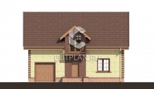 Частный дом с мансардой и гаражом E10 - Фасад 1