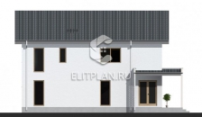 Проект двухэтажного дома для узкого участка E131 - Фасад 2