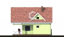 Компактный одноэтажный дом с мансардой E137 - Фасад 2