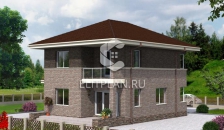 Проект аккуратного двухэтажного дома с гаражом E100 - Вид 3