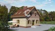 Проект небольшого дома с мансардой E105 - Вид 4