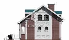 Проект частного дома с мансардой E11 - Фасад 4