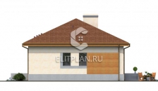 Проект загородного дома E123 - Фасад 2