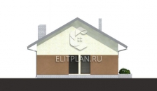 Проект небольшого одноэтажного дома E132 - Фасад 4