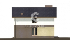 Проект компактного одноэтажного дома с мансардой E145 - Фасад 2