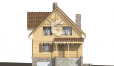 Проект комфортного дома с мансардой E164 - Фасад 1