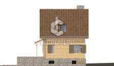 Проект комфортного дома с мансардой E164 - Фасад 2