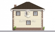 Проект удобного двухэтажного дома E176 - Фасад 2
