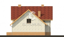 Одноэтажный дом с мансардой, гаражом и большой террасой E18 - Фасад 2