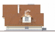 Проект разноуровневого дома с мансардой и подвалом E181 - Фасад 4
