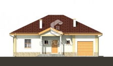 Проект дома с гаражом и просторной гостиной E28 - Фасад 1