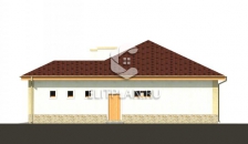 Проект дома с гаражом и просторной гостиной E28 - Фасад 2