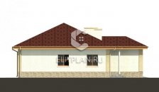 Проект дома с гаражом и просторной гостиной E28 - Фасад 4