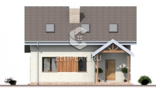 Проект комфортного дома с мансардой E46 - Фасад 1