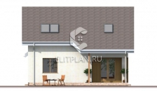 Проект комфортного дома с мансардой E46 - Фасад 3