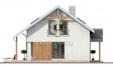 Проект комфортного дома с мансардой E46 - Фасад 4