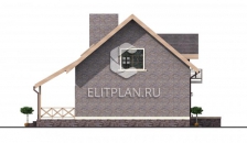 Проект индивидуального жилого дома с мансардой E91 - Фасад 4