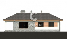 Проект одноэтажного дома с гаражом E95 - Фасад 4